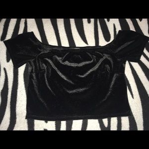 Forever 21 Velvet Crop Top